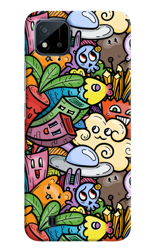 Veggie Doodle Realme C20 Hard Case Back Cover by Casekaro