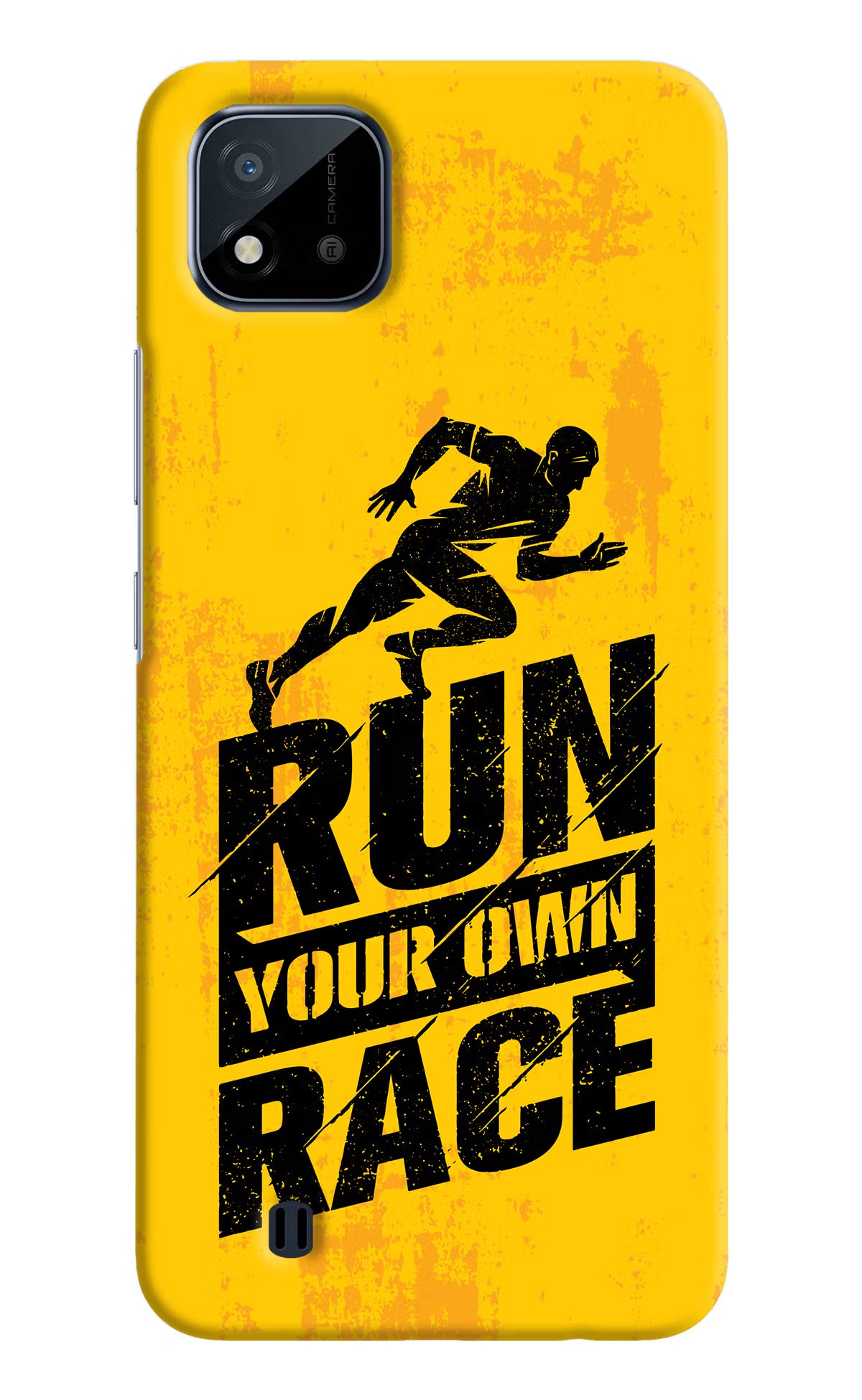 Run Your Own Race Realme C20 Hard Case Back Cover by Casekaro