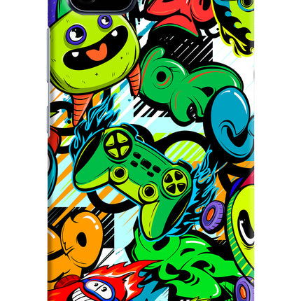 Game Doodle Realme C20 Hard Case Back Cover by Casekaro