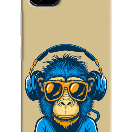 Monkey Headphone Realme C20 Hard Case Back Cover by Casekaro