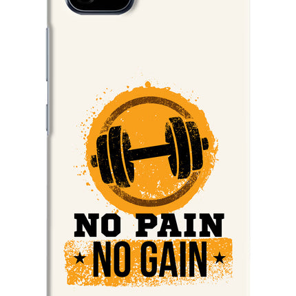 No Pain No Gain Realme C20 Hard Case Back Cover by Casekaro