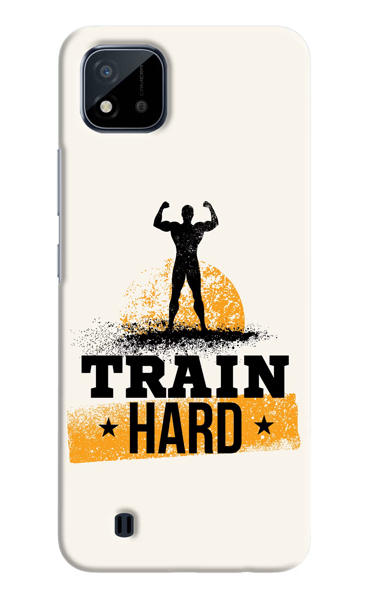 Train Hard Realme C20 Hard Case Back Cover by Casekaro