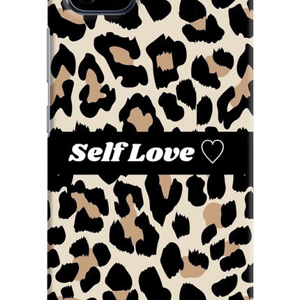 Leopard Print Self Love Realme C20 Hard Case Back Cover by Casekaro