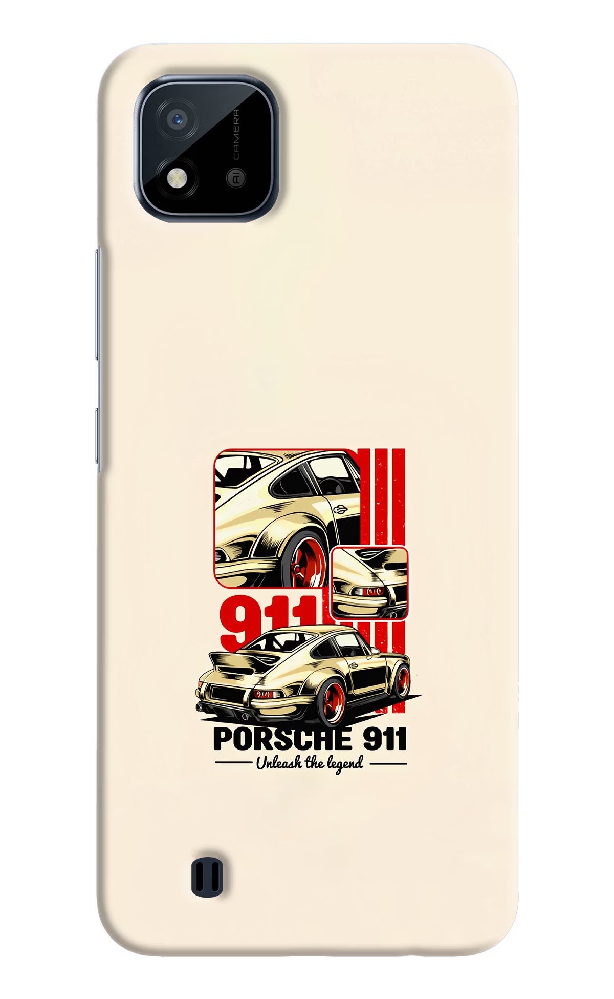 Classic Porsche 911 Realme C20 Hard Case Back Cover by Casekaro