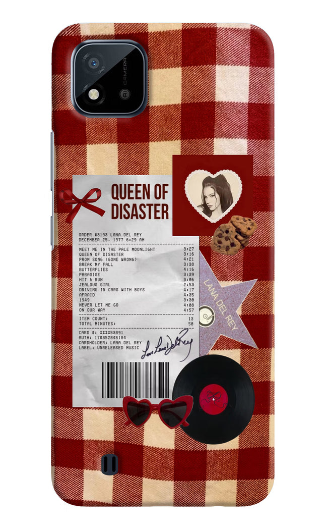 Queen of Disaster Realme C20 Hard Case Back Cover by Casekaro