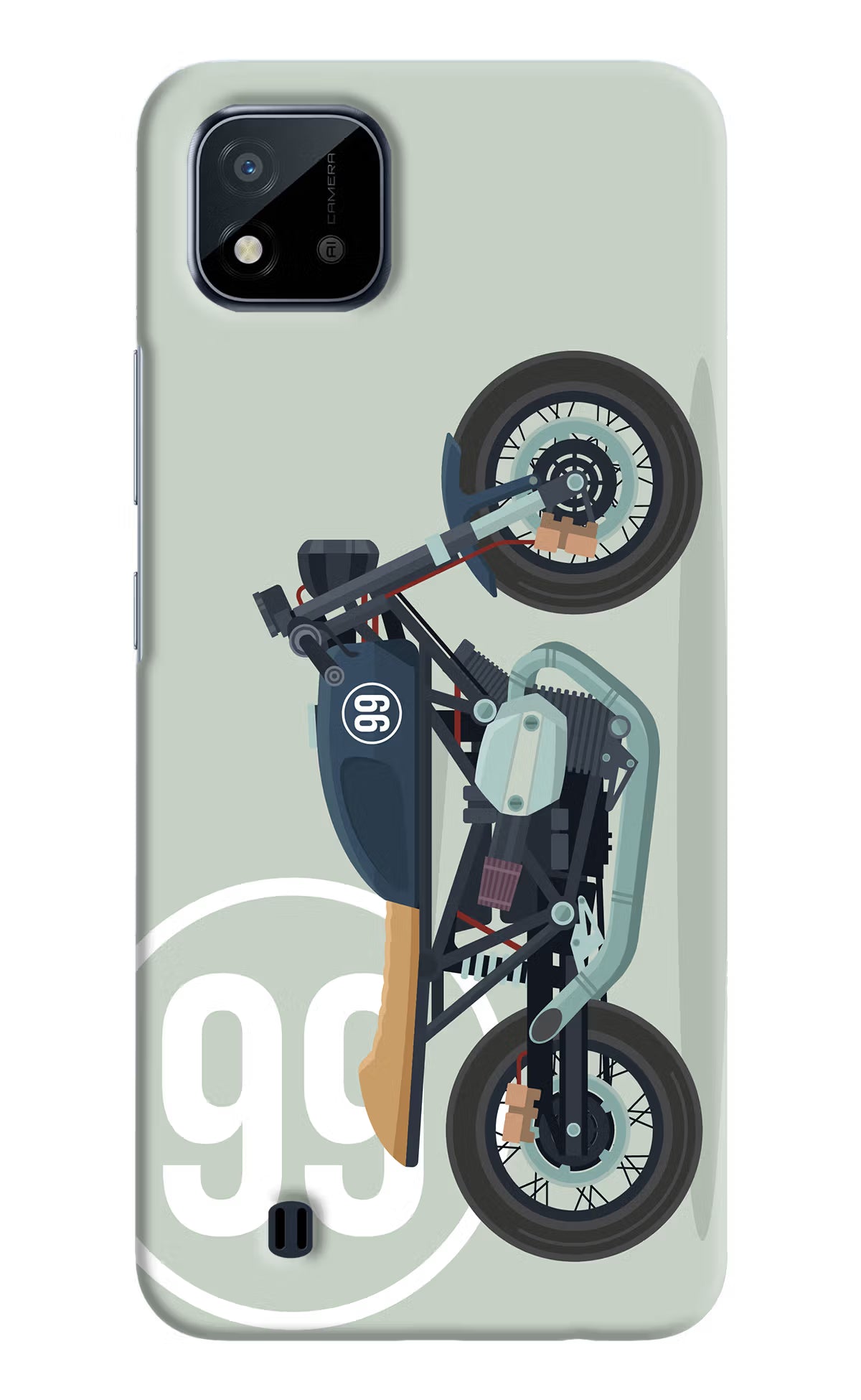 Classic Cafe Racer 99 Realme C20 Hard Case Back Cover by Casekaro