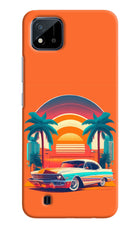 Palm Drive 80s Realme C20 Hard Case Back Cover by Casekaro