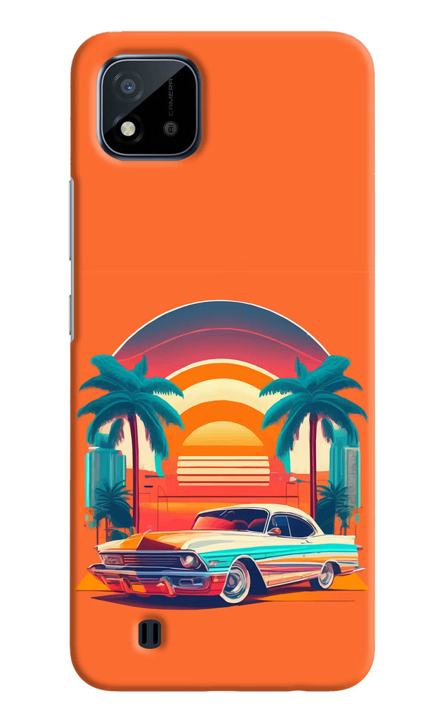 Palm Drive 80s Realme C20 Hard Case Back Cover by Casekaro