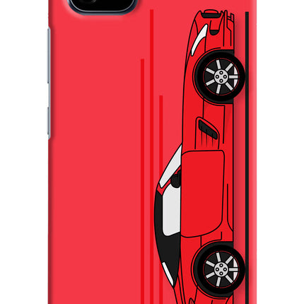 Red Velocity Realme C20 Hard Case Back Cover by Casekaro