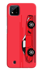 Red Velocity Realme C20 Hard Case Back Cover by Casekaro