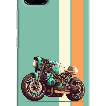 Striped Moto Drift Realme C20 Hard Case Back Cover by Casekaro