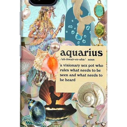 Aquarius Zodiac Realme C20 Hard Case Back Cover by Casekaro