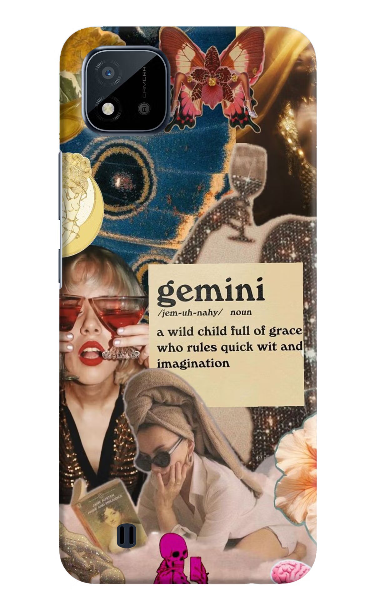 Gemini Zodiac Realme C20 Hard Case Back Cover by Casekaro