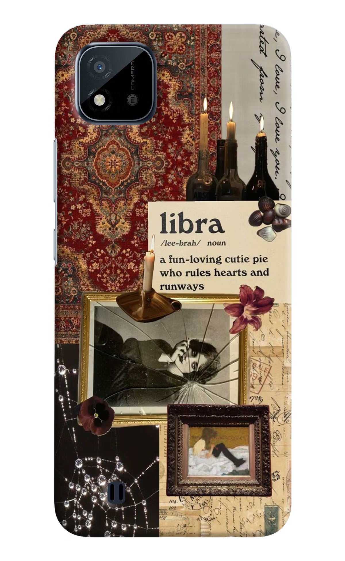 Libra Zodiac Realme C20 Hard Case Back Cover by Casekaro