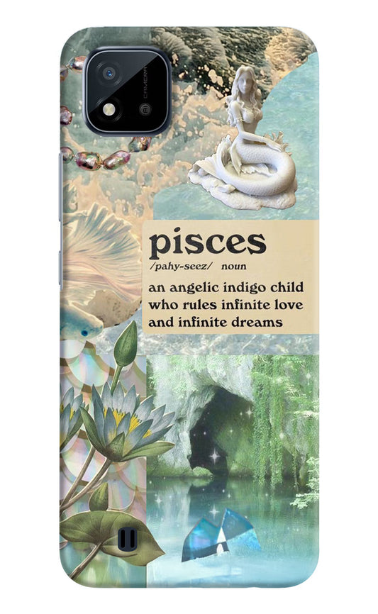 Pisces Zodiac Realme C20 Hard Case Back Cover by Casekaro