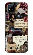 Taurus Zodiac Realme C20 Hard Case Back Cover by Casekaro