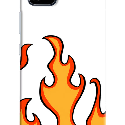 Fired Up – White Realme C20 Hard Case Back Cover by Casekaro