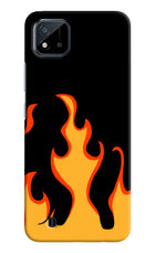 Fired Up – Black Realme C20 Hard Case Back Cover by Casekaro