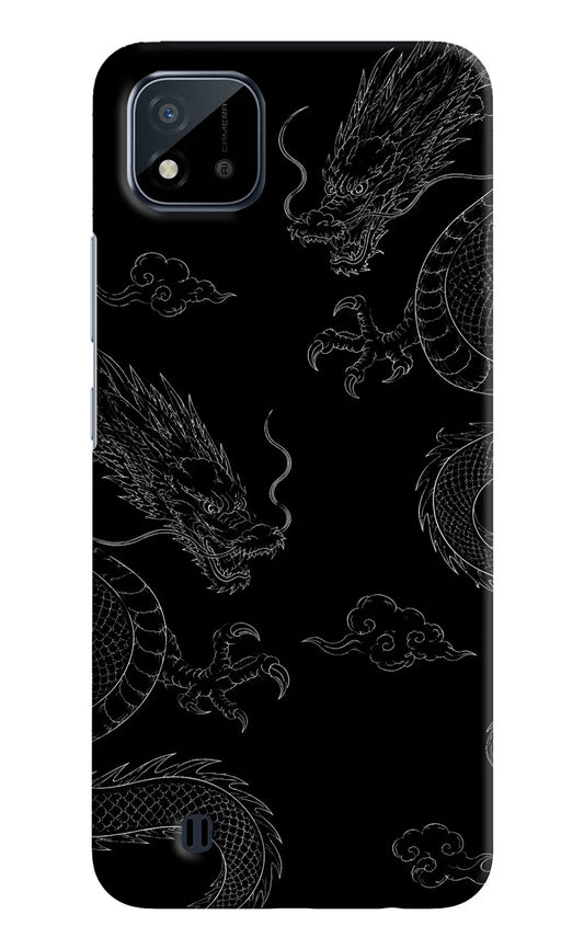 Twin Dragons Realme C20 Hard Case Back Cover by Casekaro