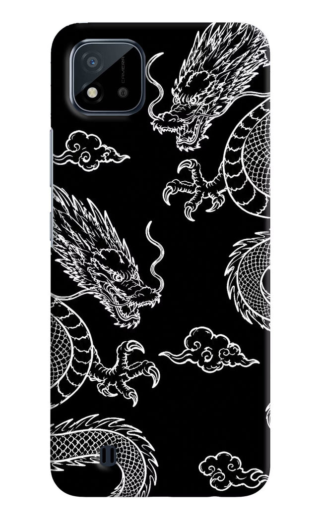 Twin Dragons Realme C20 Hard Case Back Cover by Casekaro