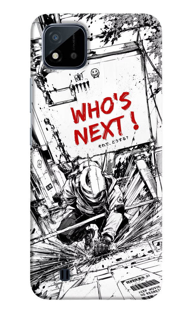 Who's Next Realme C20 Hard Case Back Cover by Casekaro