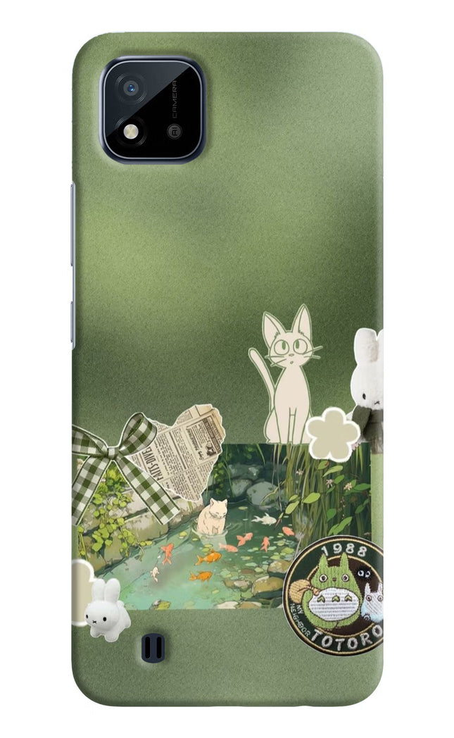 Aesthetic anime Realme C20 Hard Case Back Cover by Casekaro