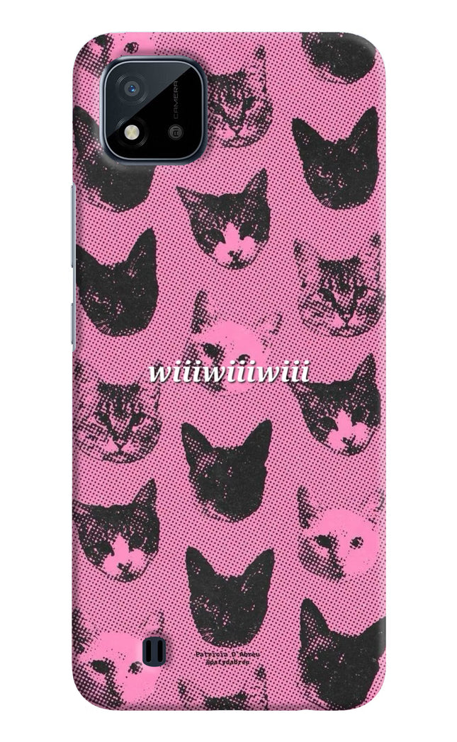 Pink Cats Realme C20 Hard Case Back Cover by Casekaro