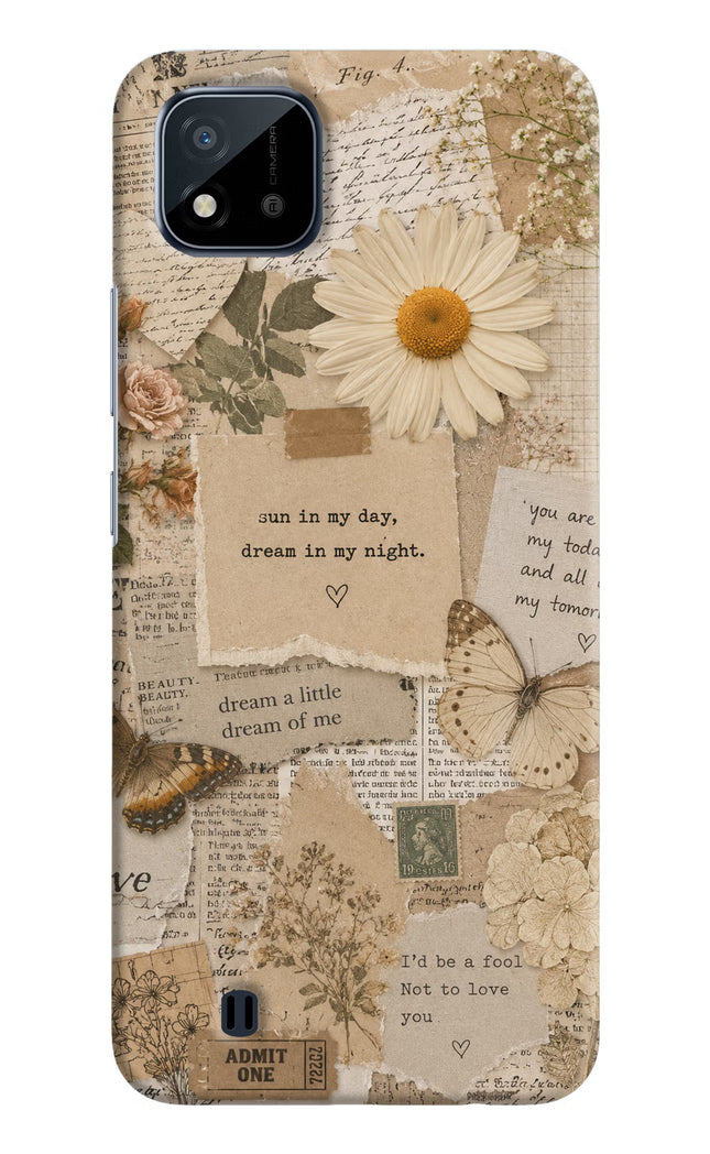 Vintage case Realme C20 Hard Case Back Cover by Casekaro