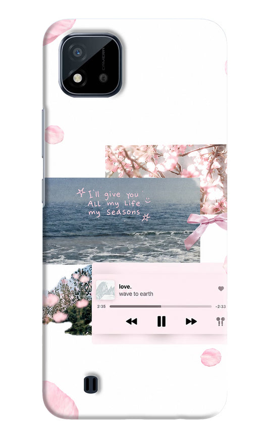 Wave to earth Realme C20 Back Cover