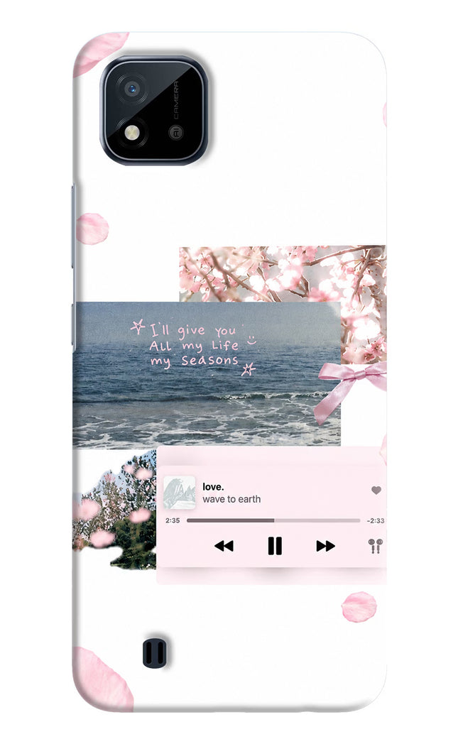 Wave to earth Realme C20 Hard Case Back Cover by Casekaro
