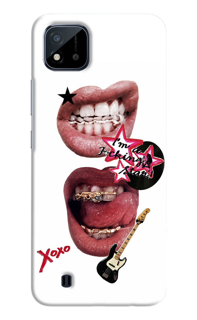 Rockstar Realme C20 Hard Case Back Cover by Casekaro