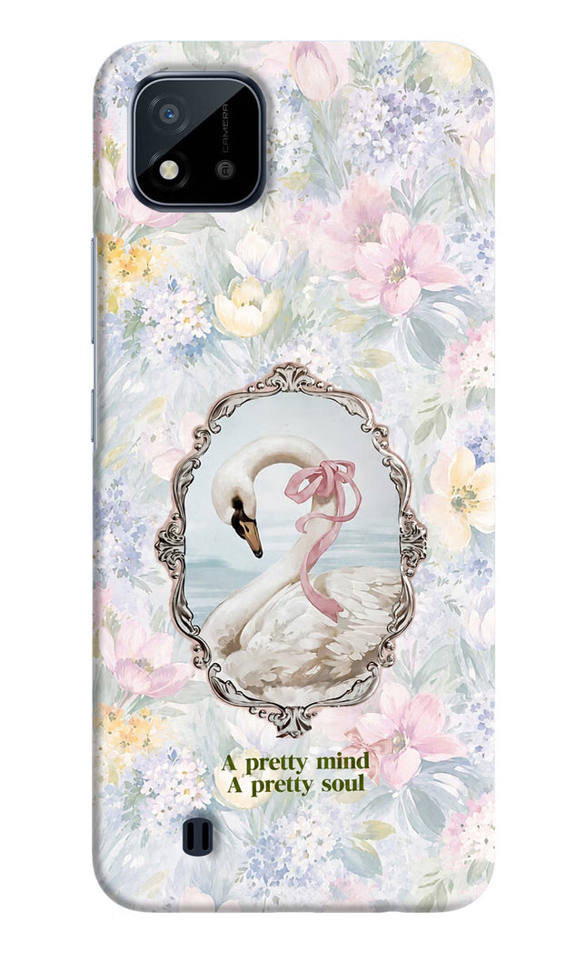 Pretty Mind Pretty Soul Realme C20 Hard Case Back Cover by Casekaro