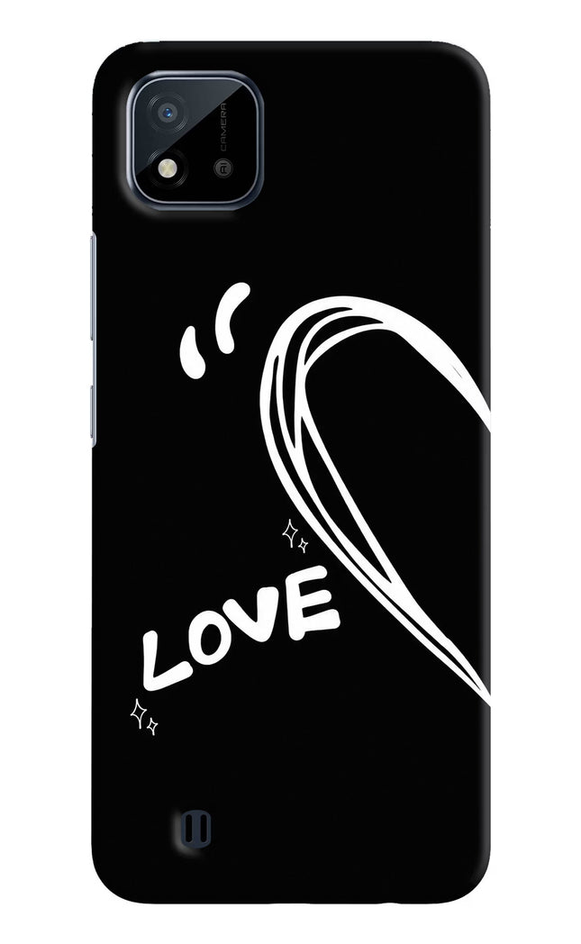 Love Line Realme C20 Hard Case Back Cover by Casekaro