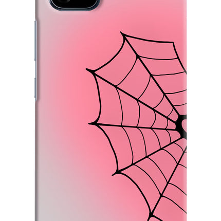 Pink Web Realme C20 Hard Case Back Cover by Casekaro