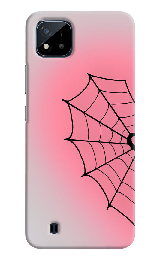 Pink Web Realme C20 Hard Case Back Cover by Casekaro