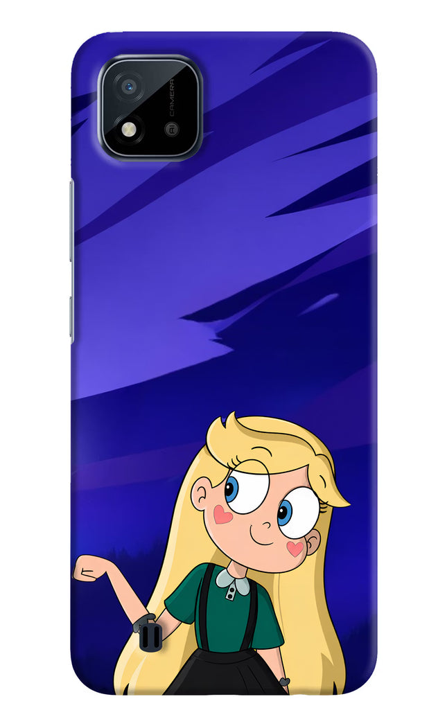Star Glow Realme C20 Hard Case Back Cover by Casekaro