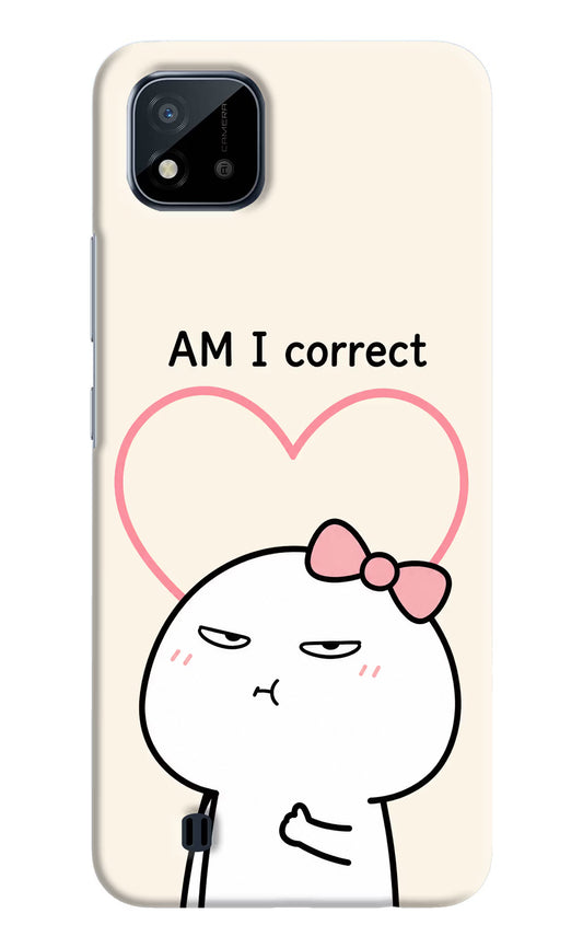Always Right Realme C20 Hard Case Back Cover by Casekaro