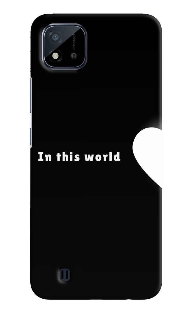 This World Realme C20 Hard Case Back Cover by Casekaro