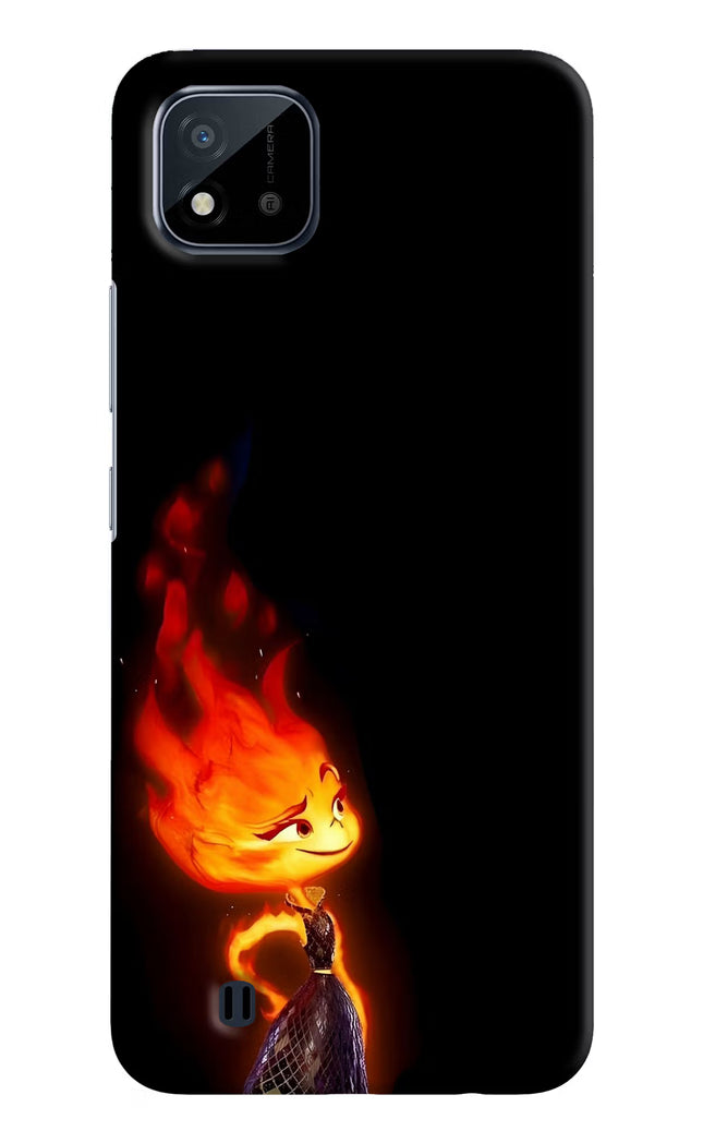 Ember Flame Realme C20 Hard Case Back Cover by Casekaro