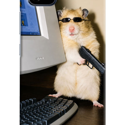 Hacker Hamster Realme C20 Hard Case Back Cover by Casekaro