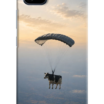 Skydiving Cow Realme C20 Hard Case Back Cover by Casekaro