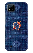 Koi Blue Realme C20 Back Cover