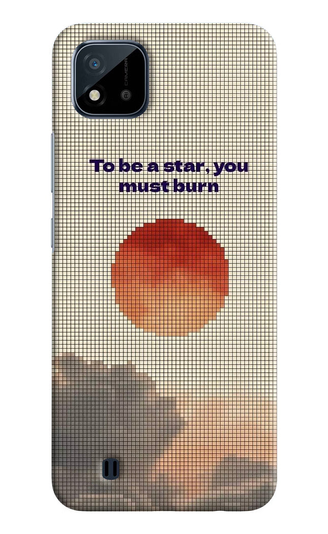 Pixel Sun Realme C20 Hard Case Back Cover by Casekaro