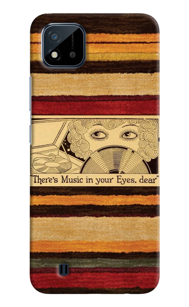 Vinyl Stripes Realme C20 Hard Case Back Cover by Casekaro