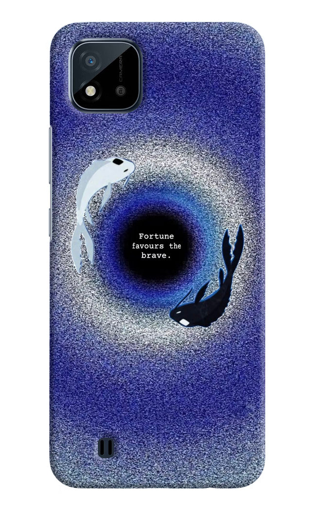Dark Koi Realme C20 Hard Case Back Cover by Casekaro