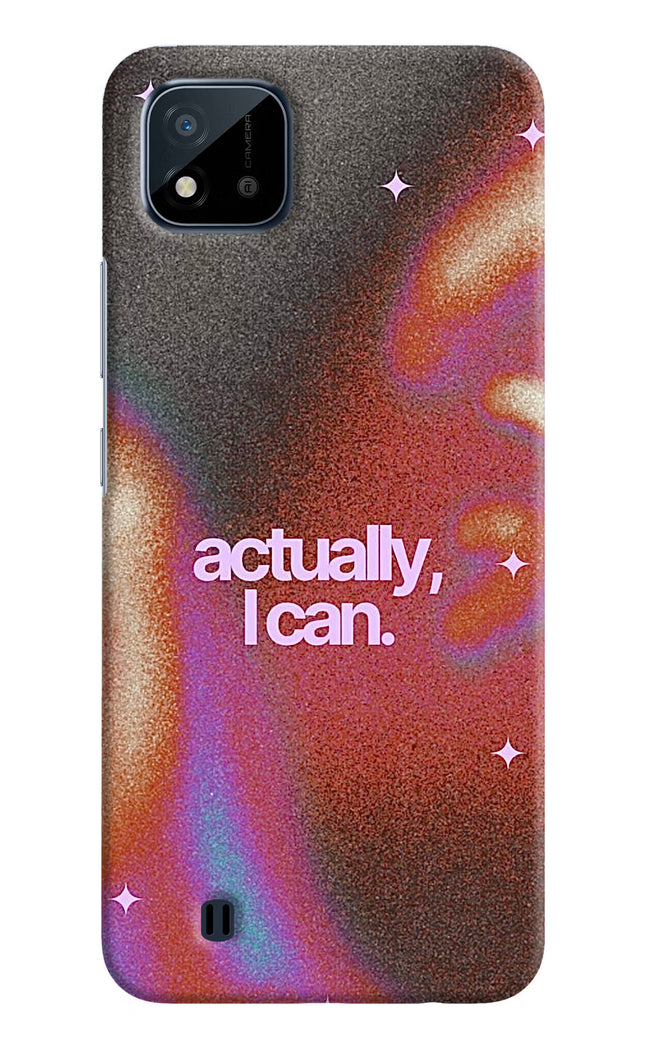 Pink Aura Realme C20 Hard Case Back Cover by Casekaro