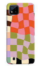 Wavy Grid Realme C20 Back Cover