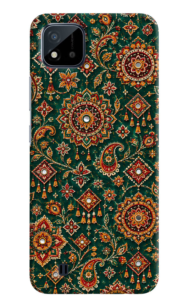 Green Pataka Realme C20 Hard Case Back Cover by Casekaro