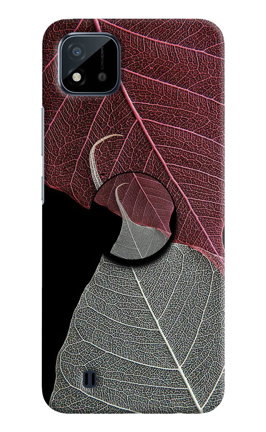 Leaf Pattern Realme C20 Pop Case, Hard case