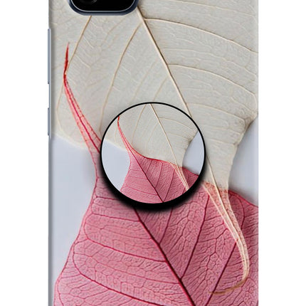 White Pink Leaf Realme C20 Pop Case by Casekaro